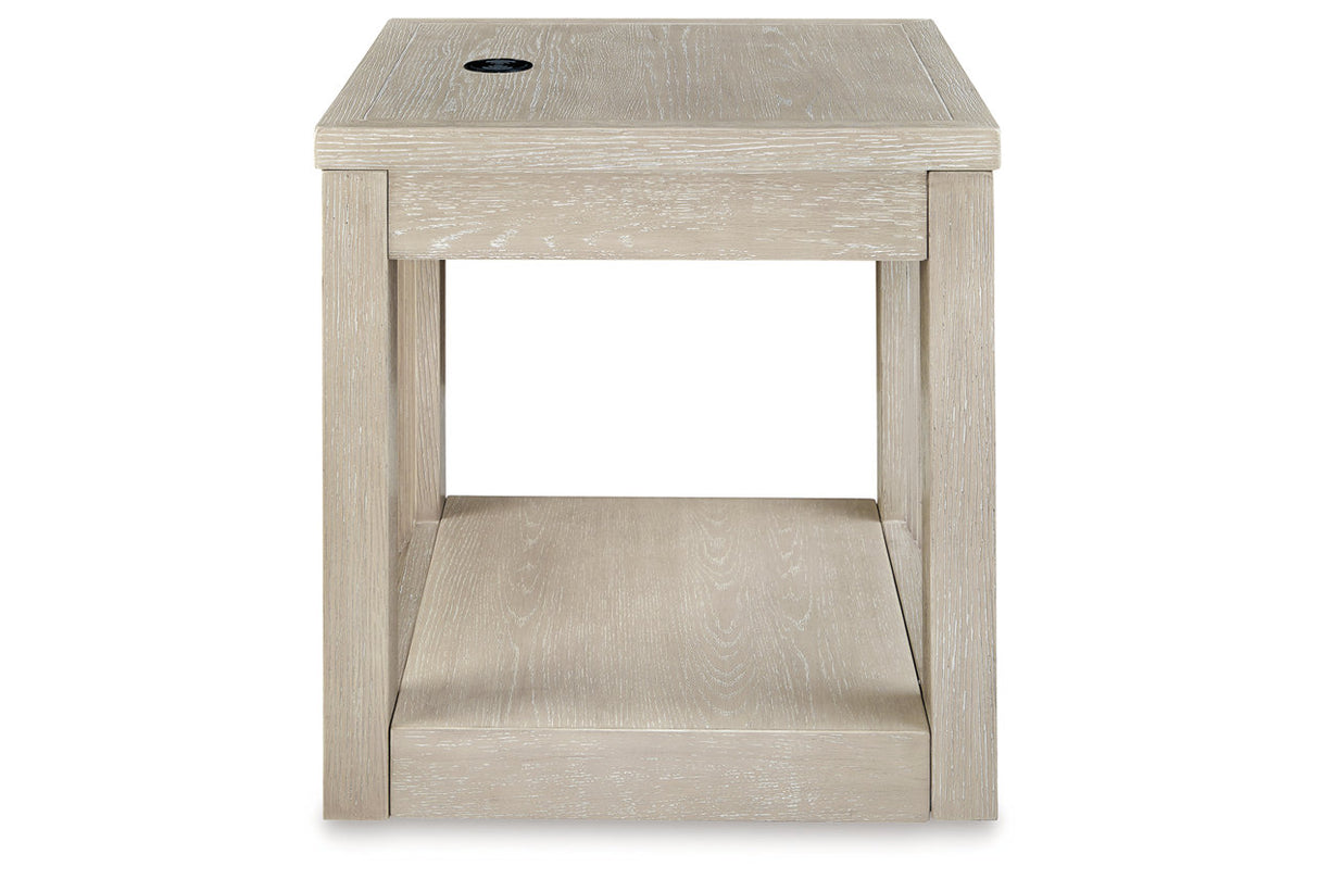 Marxhart Bisque Lift-top Coffee Table and 2 End Tables from Ashley - Luna Furniture