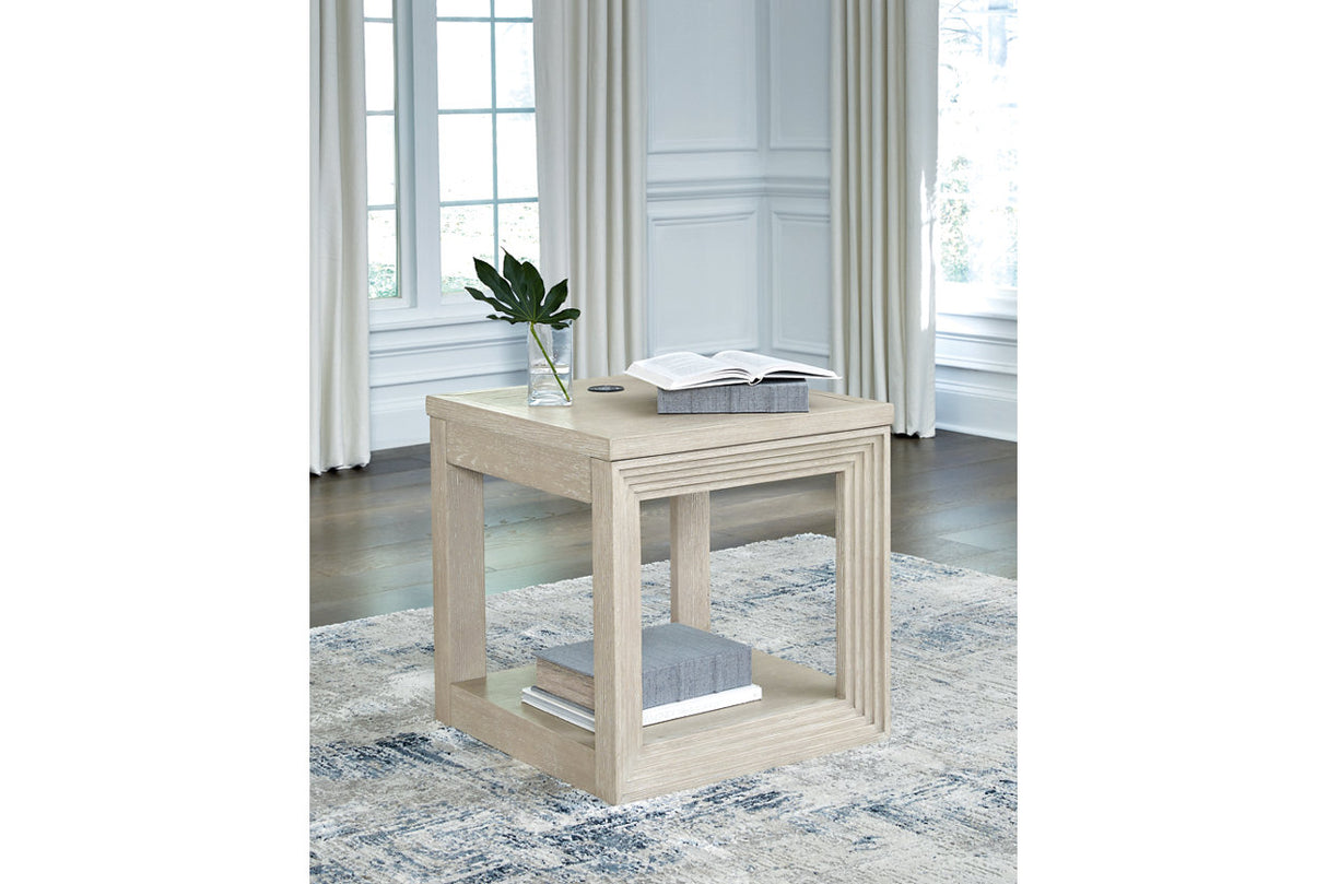 Marxhart Bisque Lift-top Coffee Table and 2 End Tables from Ashley - Luna Furniture