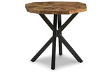 Haileeton Brown/Black Coffee Table and 2 End Tables -  Ashley - Luna Furniture