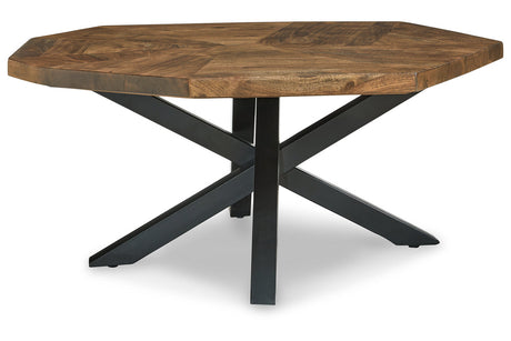 Haileeton Brown/Black Coffee Table and 2 End Tables -  Ashley - Luna Furniture