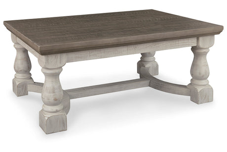 Havalance Gray/White Coffee Table and 2 End Tables -  Ashley - Luna Furniture