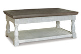 Havalance Gray/White Lift-Top Coffee Table and 2 Ends -  Ashley - Luna Furniture