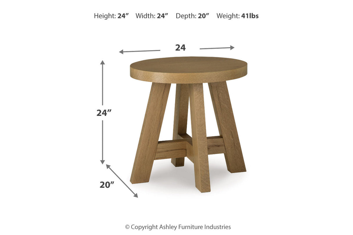 Brinstead Light Brown Coffee Table and 2 End Tables from Ashley - Luna Furniture