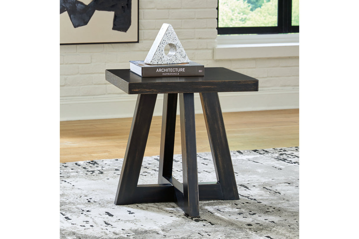 Galliden Black Coffee Table and 2 End Tables -  Ashley - Luna Furniture