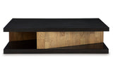 Kocomore Brown/Natural Coffee Table and 2 Chairside End Tables from Ashley - Luna Furniture