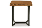 Fortmaine Brown/Black Coffee Table and 2 End Tables -  Ashley - Luna Furniture