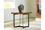 Fortmaine Brown/Black Coffee Table and 2 End Tables -  Ashley - Luna Furniture