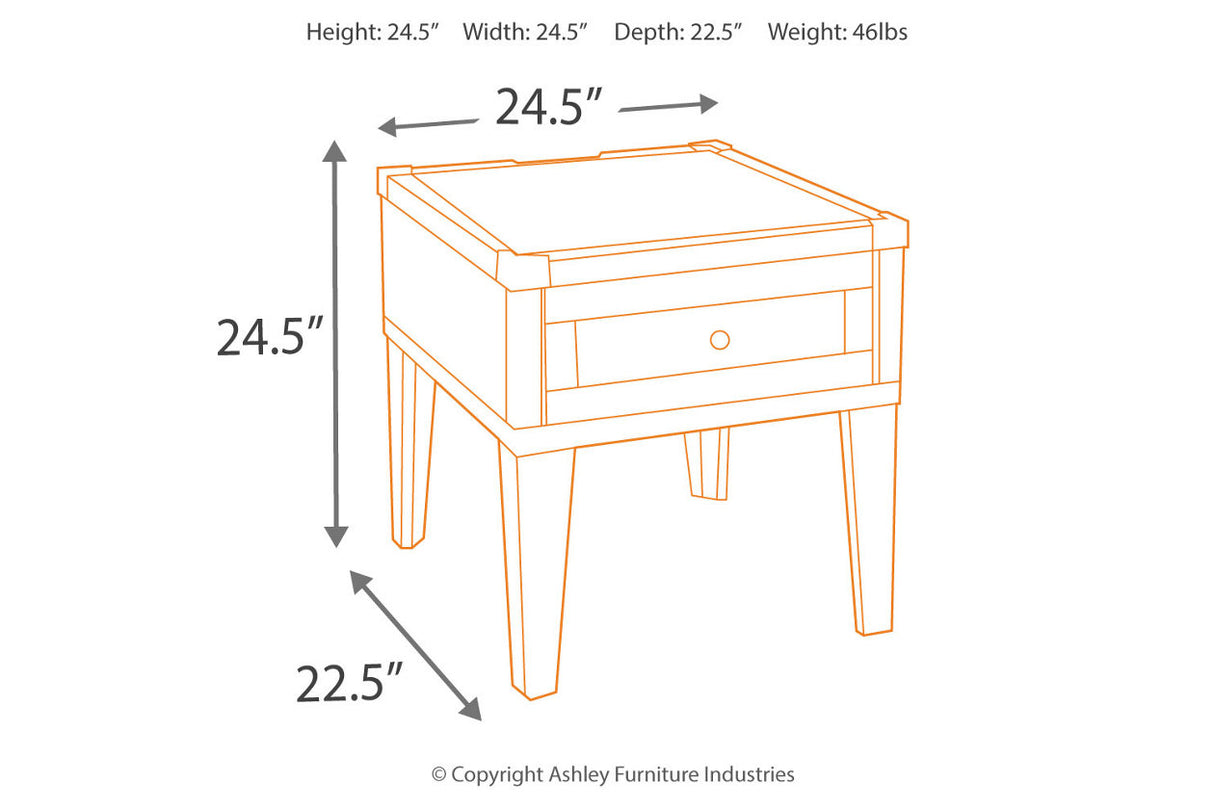 Todoe Dark Gray Coffee Table and End Table from Ashley - Luna Furniture