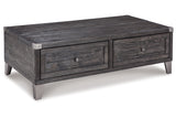 Todoe Dark Gray Coffee Table and End Table from Ashley - Luna Furniture