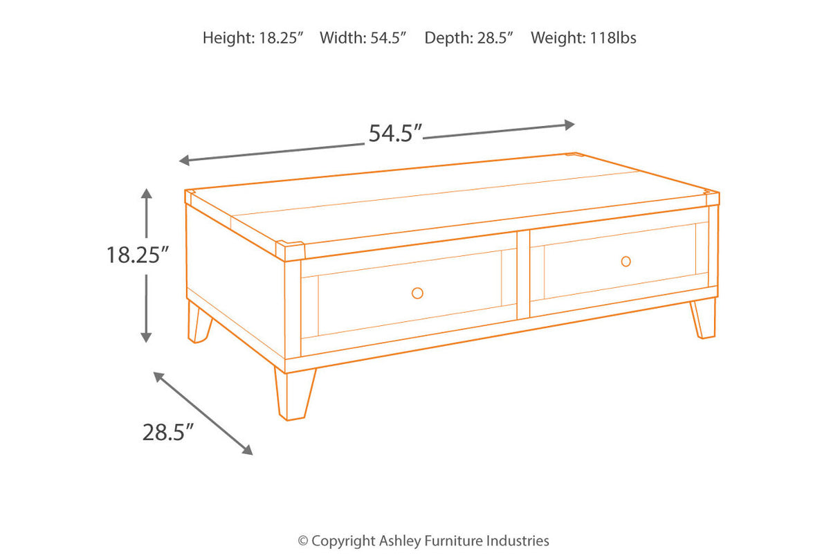 Todoe Dark Gray Coffee Table and End Table from Ashley - Luna Furniture