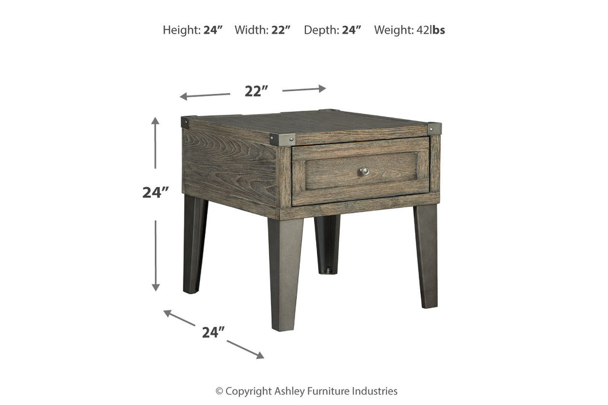 Chazney Rustic Brown Lift-top Coffee Table and 2 End Tables from Ashley - Luna Furniture