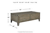 Chazney Rustic Brown Lift-top Coffee Table and 2 End Tables from Ashley - Luna Furniture