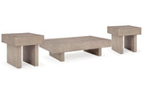 Jorlaina Light Grayish Brown Coffee Table and 2 End Tables -  Ashley - Luna Furniture