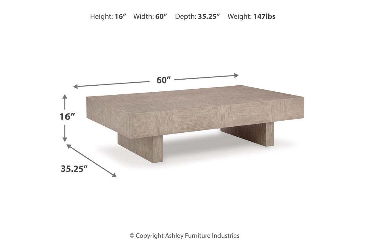 Jorlaina Light Grayish Brown Coffee Table and 2 End Tables -  Ashley - Luna Furniture