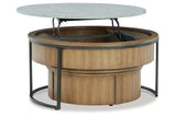 Fridley Brown/Black Coffee Table and 2 End Tables from Ashley - Luna Furniture