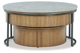 Fridley Brown/Black Coffee Table and 2 End Tables from Ashley - Luna Furniture