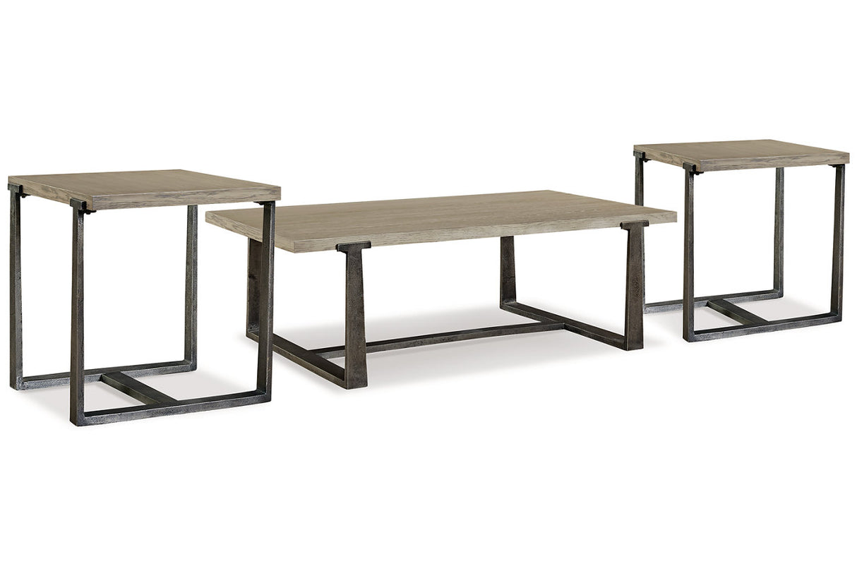 Dalenville Gray Coffee Table and 2 End Tables from Ashley - Luna Furniture