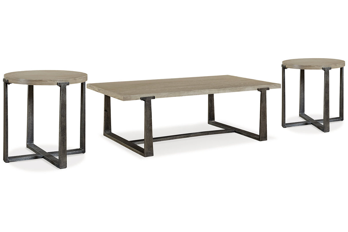 Dalenville Gray Coffee Table and 2 End Tables from Ashley - Luna Furniture