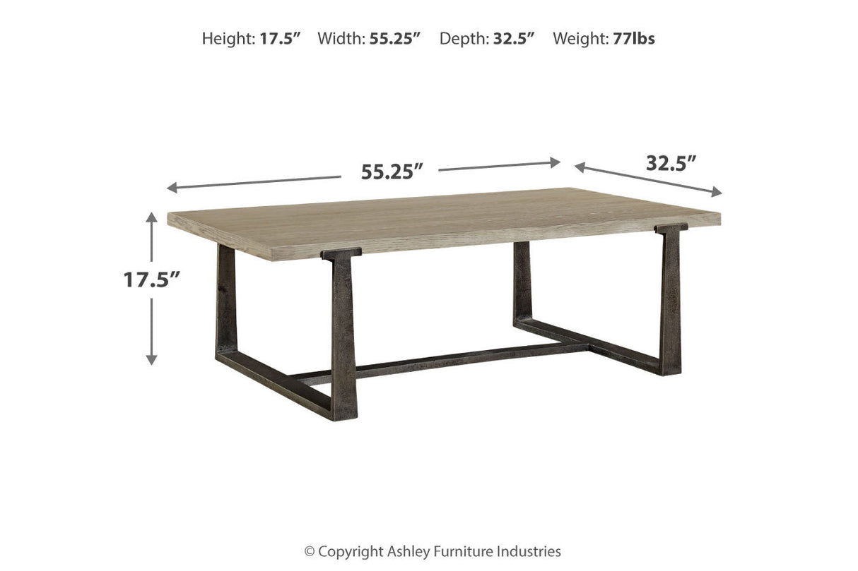 Dalenville Gray Coffee Table and 2 End Tables from Ashley - Luna Furniture