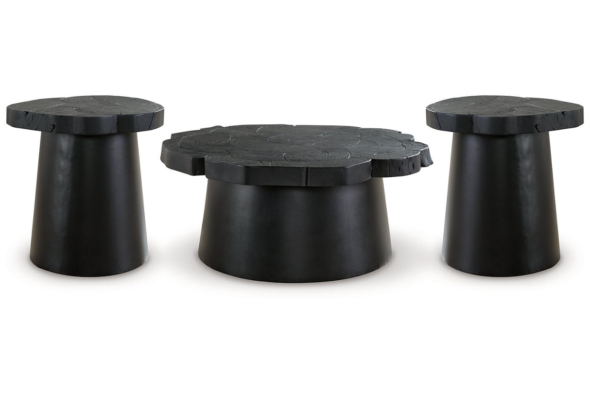 Wimbell Black Coffee Table and 2 End Tables from Ashley - Luna Furniture