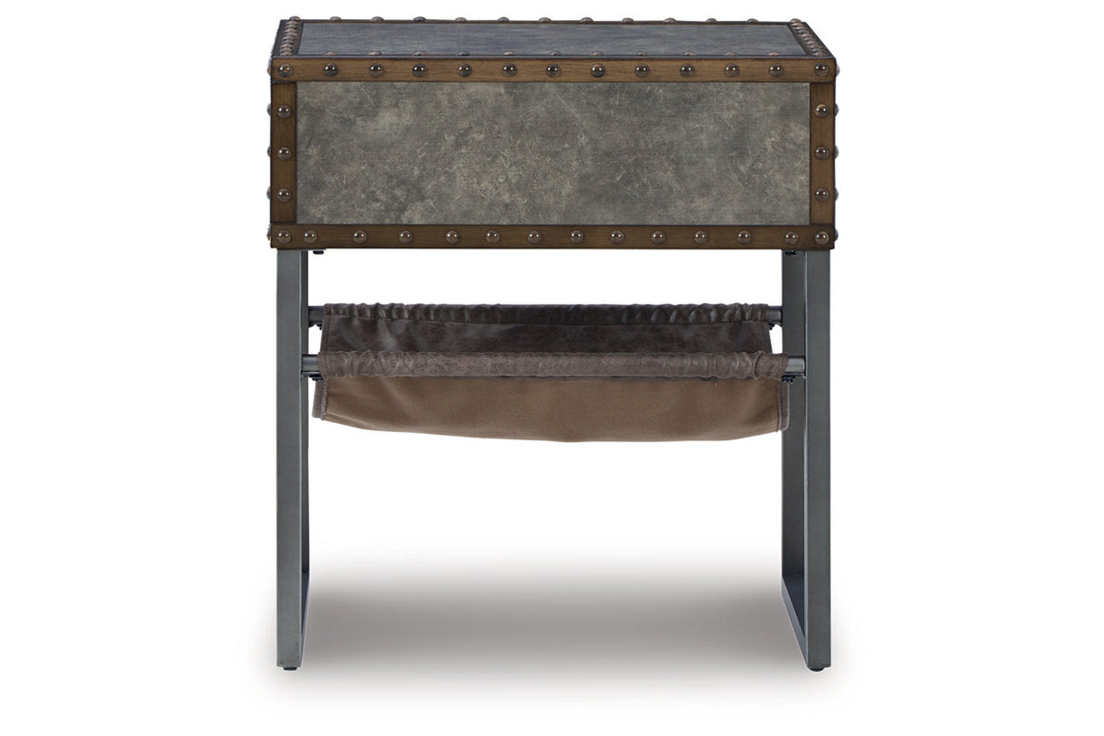 Derrylin Brown Lift-top Coffee Table and 2 Chairside End Tables from Ashley - Luna Furniture