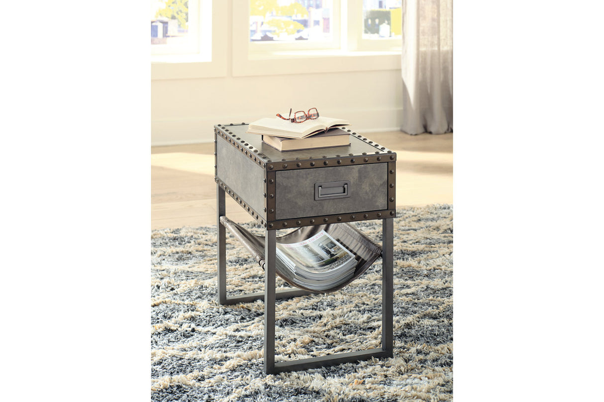 Derrylin Brown Lift-top Coffee Table and 2 Chairside End Tables from Ashley - Luna Furniture