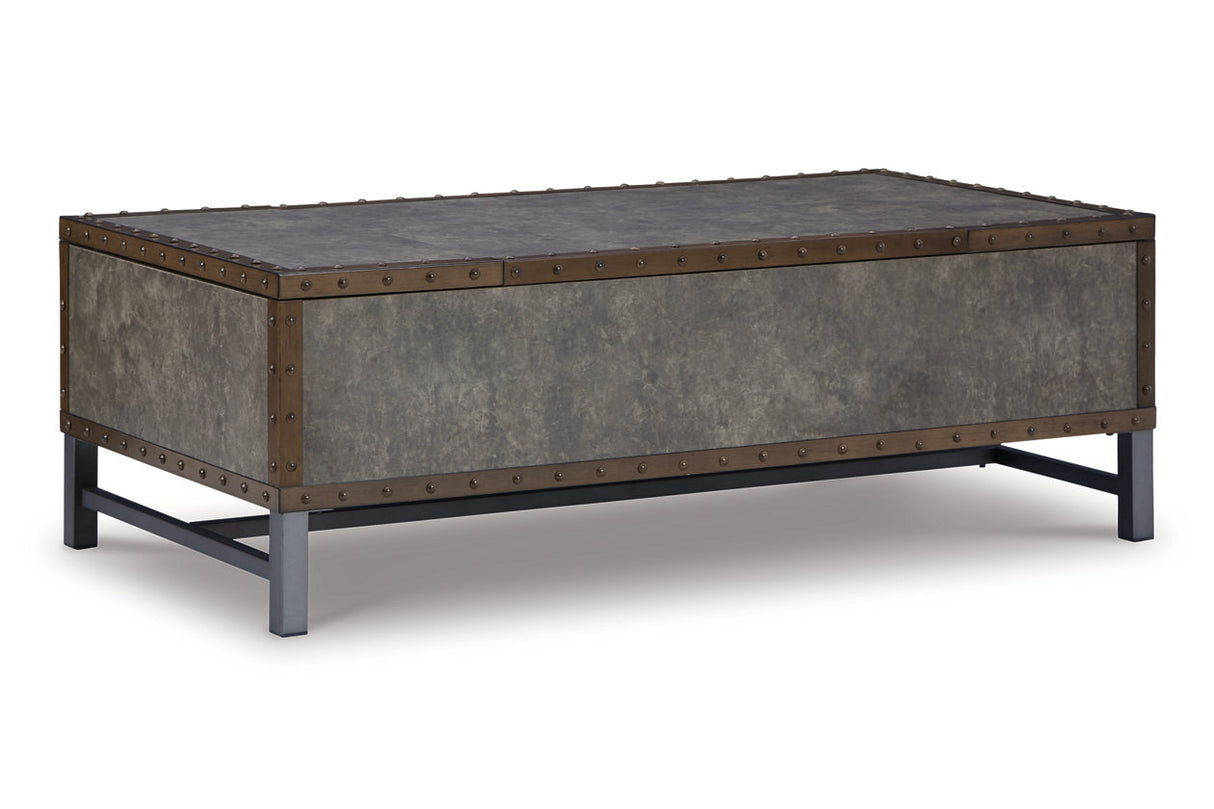 Derrylin Brown Lift-top Coffee Table and 2 End Tables from Ashley - Luna Furniture