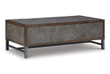 Derrylin Brown Lift-top Coffee Table and 2 End Tables from Ashley - Luna Furniture