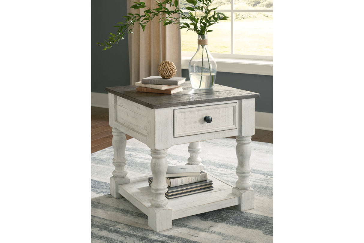 Havalance White/Gray Lift Top Coffee Table and 2 End Tables from Ashley - Luna Furniture