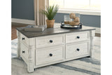 Havalance White/Gray Lift Top Coffee Table and 2 End Tables from Ashley - Luna Furniture