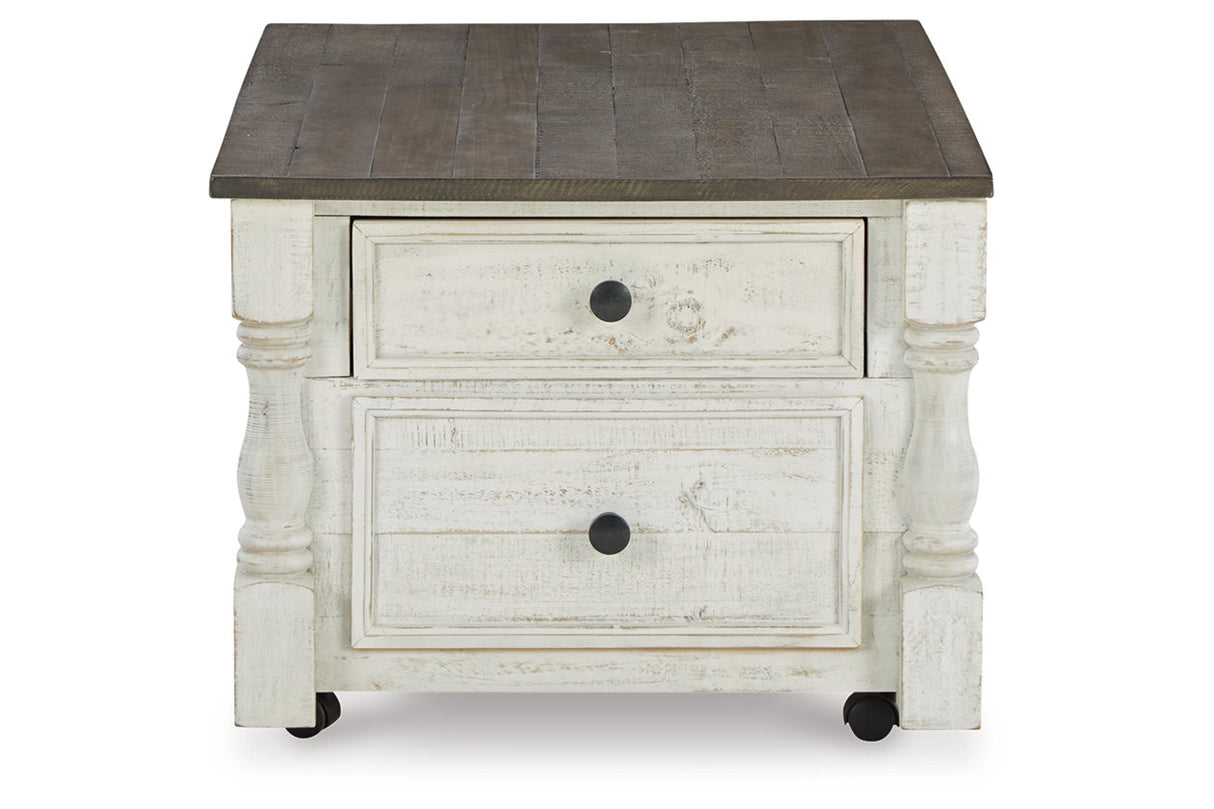 Havalance White/Gray Lift Top Coffee Table and 2 End Tables from Ashley - Luna Furniture