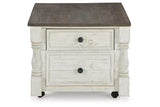 Havalance White/Gray Lift Top Coffee Table and 2 End Tables from Ashley - Luna Furniture