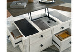 Havalance White/Gray Lift Top Coffee Table and 2 End Tables from Ashley - Luna Furniture