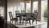 Adia Dark Gray 7 Pc. Dinning Table Set from Furniture of America - Luna Furniture