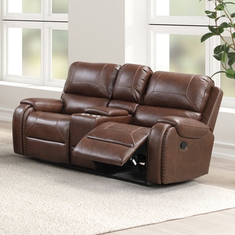 Tepic Brown Loveseat from Furniture of America - Luna Furniture