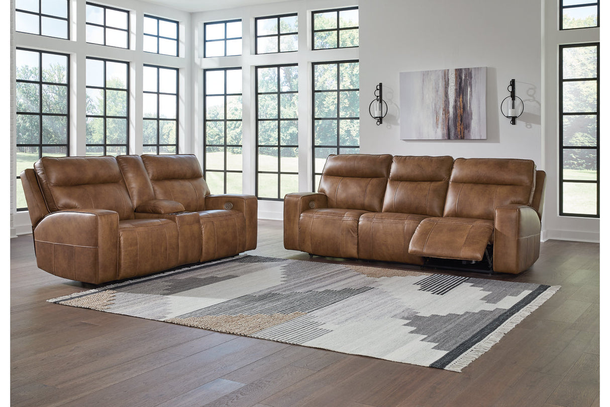 Game Plan Power Reclining Sofa, Loveseat and Recliner from Ashley - Luna Furniture