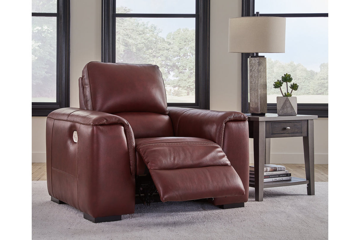 Alessandro Garnet Reclining Sofa and Recliner -  Ashley - Luna Furniture