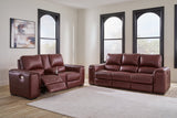 Alessandro Garnet Reclining Sofa and Loveseat -  Ashley - Luna Furniture