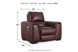 Alessandro Garnet Reclining Sofa and Recliner -  Ashley - Luna Furniture