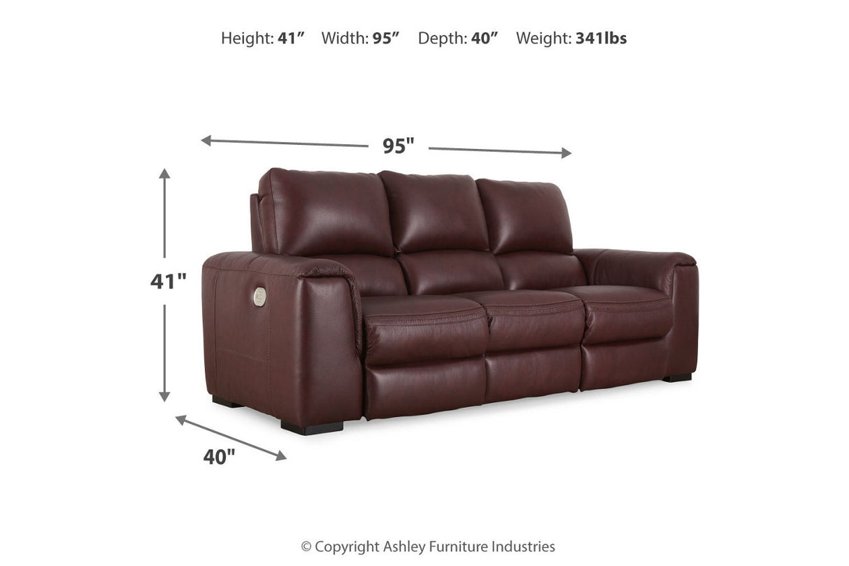 Alessandro Garnet Reclining Sofa and Recliner -  Ashley - Luna Furniture