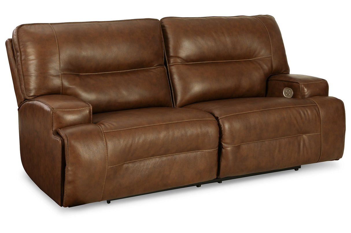 Francesca Auburn Power Reclining Sofa and Loveseat -  Ashley - Luna Furniture