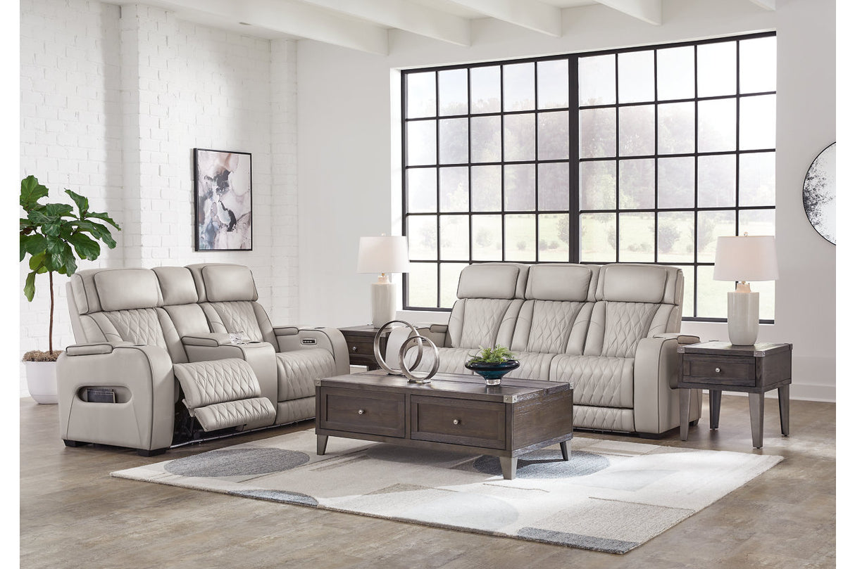 Boyington Gray Power Reclining Living Room Set from Ashley - Luna Furniture