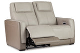 Battleville Almond Power Reclining Sofa, Loveseat and Recliner from Ashley - Luna Furniture