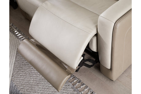 Battleville Almond Power Reclining Sofa and Loveseat from Ashley - Luna Furniture