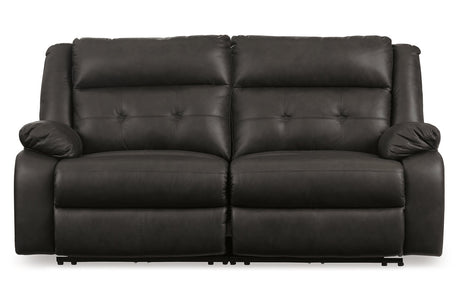 Mackie Pike Storm 2-Piece Power Reclining Sectional Loveseat from Ashley - Luna Furniture