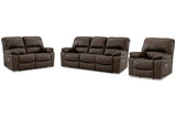 Leesworth  Power Reclining Sofa, Loveseat and Recliner -  Ashley - Luna Furniture