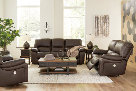 Leesworth  Power Reclining Sofa, Loveseat and Recliner -  Ashley - Luna Furniture