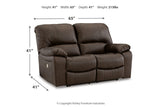 Leesworth  Power Reclining Sofa, Loveseat and Recliner -  Ashley - Luna Furniture