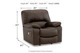 Leesworth  Power Reclining Sofa, Loveseat and Recliner -  Ashley - Luna Furniture