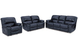 Leesworth  Power Reclining Sofa, Loveseat and Recliner -  Ashley - Luna Furniture